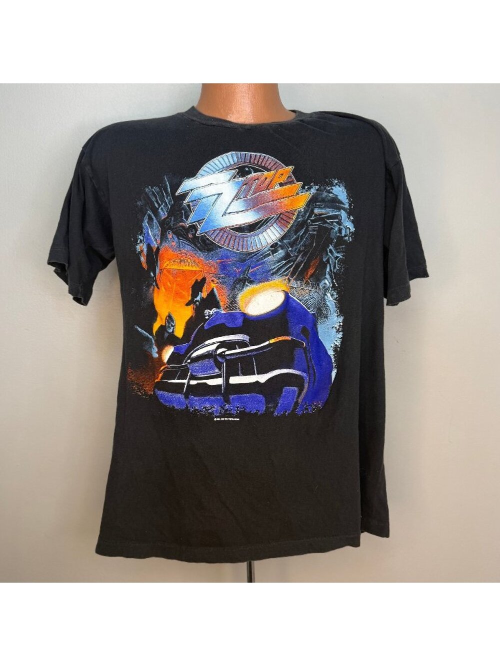 Vintage 1990s ZZ Top Recycler World Tour 1991 T-Shirt, Size Large